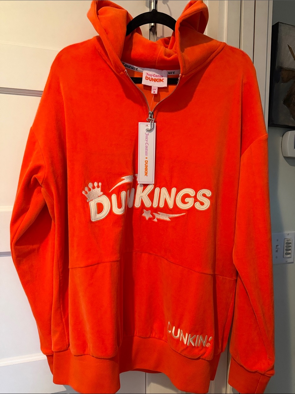 Dunkin' Dunkings Juicy Couture Orange Velour Hoodie
